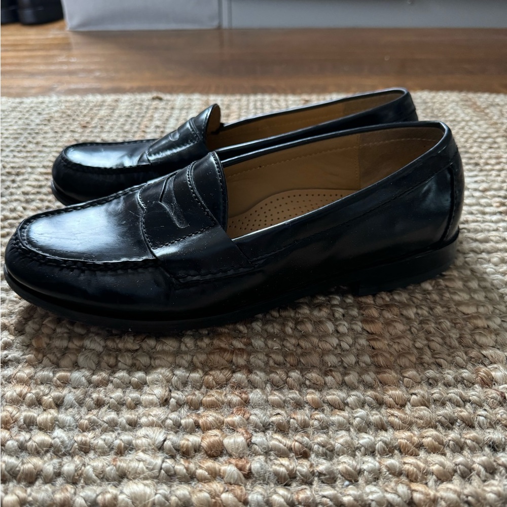 Black Cole Haan Penny Loafers